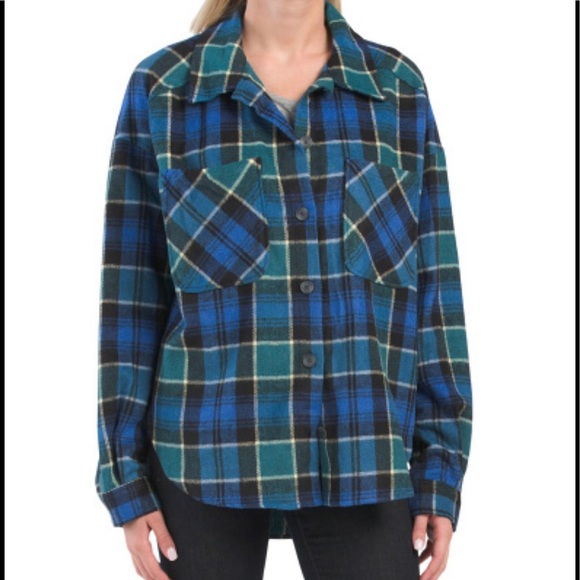 Zara Jacket Top Flannel Sz XS Cabincore Normcore Shacket - Picture 1 of 10